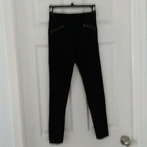 💜Girls ponte style skinny pants w/ zipper detail